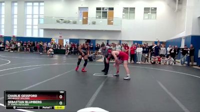 150 lbs Cons. Round 1 - Sebastian Blumberg, St Joseph Metuchen vs Charlie Gessford, Archbishop Spalding