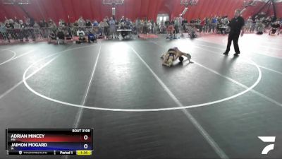 97 lbs Quarterfinal - Adrian Mincey, MN vs Jaimon Mogard, IA