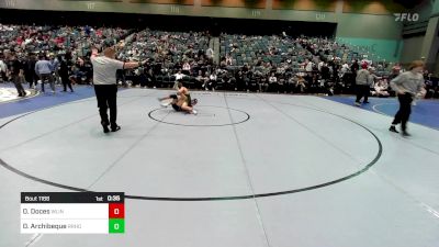 138 lbs Consi Of 32 #2 - Diego Archibeque, Rio Rancho vs Oscar Doces, West Linn