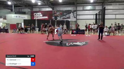 79 kg Consi Of 8 #1 - Evan Canoyer, Spartan Combat RTC vs Jared Krattiger, Askren Wrestling Academy