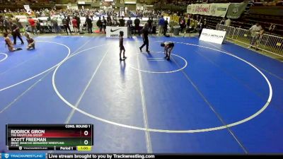 78 lbs Cons. Round 1 - Scott Freeman, RBWC (Rancho Bernardo Wrestling Club) vs Rodrick Giron, The Grappling Group