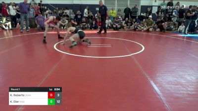 120 lbs Round 1 - Kaygen Roberts, Ckwa vs Keagan Oler, Ragin Raisins Catawba