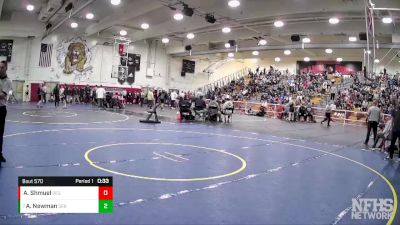 126 lbs Cons. Round 5 - Alex Newman, Servite vs Artemis Shmuel, Segerstrom