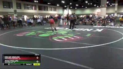 132 lbs Round 4 (16 Team) - Ryan Phillips, Westside WC vs Oscar Hinojos, Eaglecrest Raptors