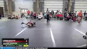 56 lbs Round 1 (8 Team) - Korbin Kiessling, PA Alliance Red vs Blayden Thompson, NCWAY Crusaders