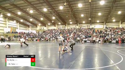 80 lbs Champ. Round 1 - Mark Tate, Stallions Wrestling Club vs Brax Wylie, Sanderson Wrestling Academy