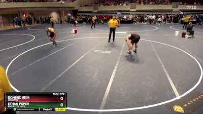 215 Championship Bracket Quarterfinal - Ethan Peper, Rochester Mayo vs Dominic Heim, Shakopee