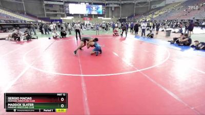 144 lbs Cons. Round 4 - Sergio Macias, Mustang Wrestling Club vs Maddox Slater, Mandan Wrestling Club