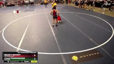 107 Championship Bracket Cons. Round 4 - Ethan Phanmanivong, Shakopee vs Beckett Rehorst, Brandon Valley