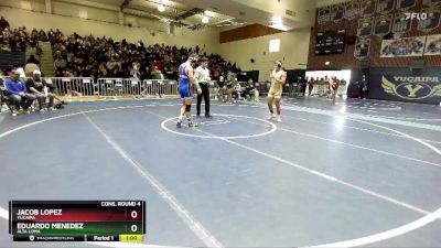 165 lbs Cons. Round 4 - Eduardo Menedez, Alta Loma vs Jacob Lopez, Yucaipa