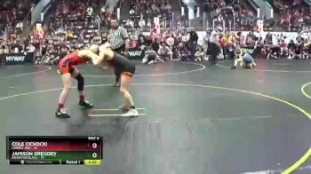 92 lbs Quarterfinals (8 Team) - Jamison Gregory, Brighton Black vs Cole Cichocki, Lowell Red