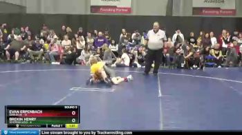 90 lbs Round 5 (6 Team) - Brekin Henry, Wyoming Gold vs Evan Erpenbach, Iowa Blue