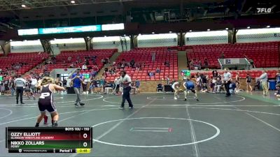 110 lbs Round 3 - Nikko ZOllars, Perry vs Ozzy Elliott, Glasgow Wrestling Academy