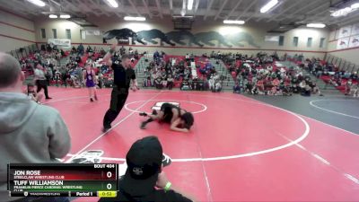 125 lbs Cons. Round 1 - Jon Rose, Steelclaw Wrestling Club vs Tuff Williamson, Franklin Pierce Cardinal Wrestling Club