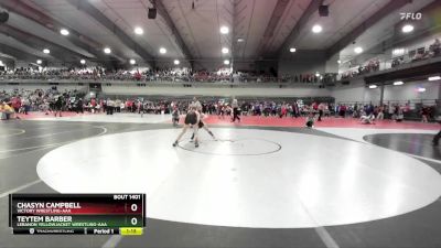 100 lbs Champ. Round 1 - Teytem Barber, Lebanon Yellowjacket Wrestling-AAA  vs Chasyn Campbell, Victory Wrestling-AAA