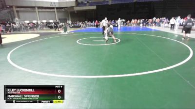 102 lbs Cons. Round 4 - Riley Luckenbill, Washington vs Marshall Springob, Port Angeles Wrestling Club