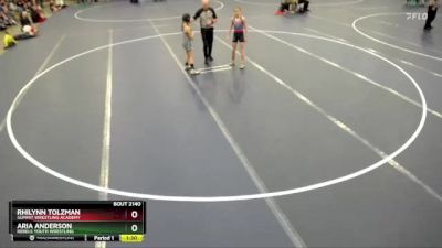 Semifinal - Rhilynn Tolzman, Summit Wrestling Academy vs Aria Anderson, Rebels Youth Wrestling