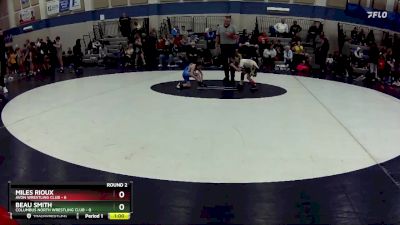 49 lbs Round 2 (3 Team) - Beau Smith, Columbus North Wrestling Club vs Miles Rioux, Avon Wrestling Club