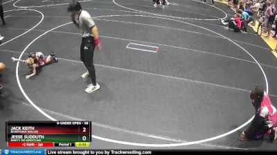 38 lbs Quarterfinal - Jack Keith, Rivertown Wolves vs Jesse Sudduth, Ninety Six Wrestling