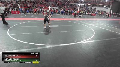 140 lbs Cons. Round 3 - Jett Pedretti, Cashton Youth Wrestling vs Michael Blohm, Lakeland Wrestling Club