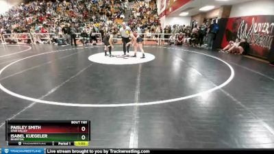 120 lbs Cons. Semi - Isabel Kuegeler, Riverton vs Paisley Smith, Star Valley