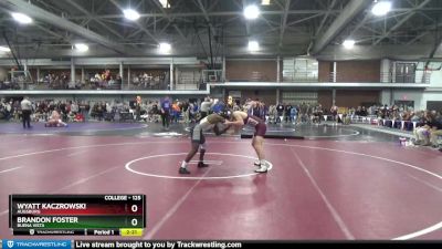 125 lbs Cons. Round 4 - Wyatt Kaczrowski, Augsburg vs Brandon Foster, Buena Vista