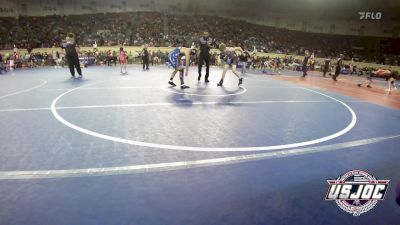 120 lbs Round Of 32 - Wyatt Brown, Hennessey Takedown Club vs Daxton Downing, Kansas Young Guns