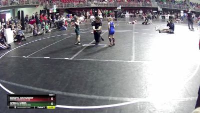 48-51 lbs Cons. Round 1 - Kendyl Hathaway, Shelton Wrestling Club vs Amelia Gibbs, Gretna Youth Wrestling