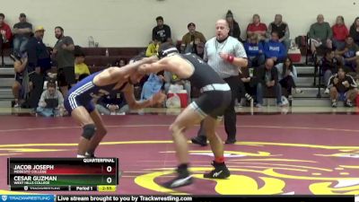 133 lbs Quarterfinal - Jacob Joseph, Modesto College vs Cesar Guzman, West Hills College