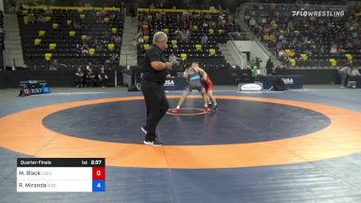 60 kg Quarterfinal - Max Black, Colorado vs Randon Miranda, Rise RTC