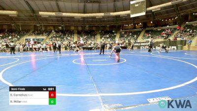 58 lbs Semifinal - Skylar Cornelius, Black Fox Wrestling Club vs Riley Miller, HURRICANE WRESTLING ACADEMY