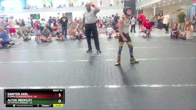 80 lbs Round 9 (10 Team) - Sawyer Akel, Florida Scorpions Gold vs Alton Bromley, U2 Upstate Uprising