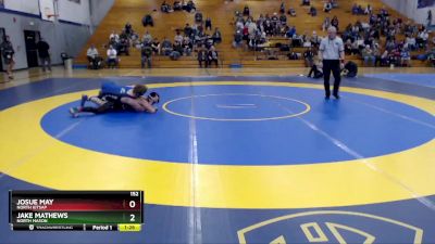 152 lbs Semifinal - Jake Mathews, North Mason vs Josue May, North Kitsap