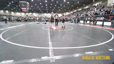 100 lbs Quarterfinal - Josephine Vega, Team Coalinga vs Stella Conley, Salem Elite Mat Club