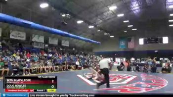 170 lbs Finals (2 Team) - Doug Bowles, Uwharrie Charter vs Seth Blackledge, Avery County