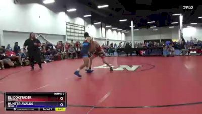 125 lbs Round 2 (8 Team) - Eli Doxstader, New York vs Hunter Avalos, Texas