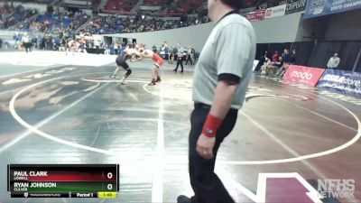 2A/1A-170 Quarterfinal - Paul Clark, Lowell vs Ryan Johnson, Culver