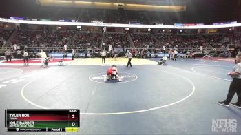 II-145 lbs Quarterfinal - Tyler Roe, Tioga vs Kyle Barber, Bayport-Blue Point