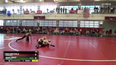 174 lbs Cons. Round 5 - Adam Frost, Trinity (CT) vs Max Grzymala, Springfield