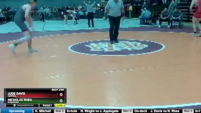 2 - 150 lbs Cons. Round 3 - Jude Davis, Central vs Nicholas Rhea, Poquoson