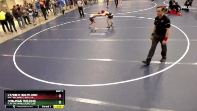 93 lbs 5th Place Match - Donavan Wilking, Flat Earth Wrestling Club vs Zander Holmlund, Waconia Wrestling Club