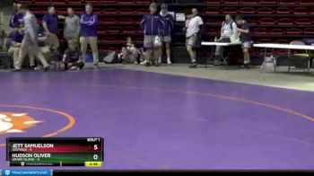 160 lbs Round 1 (3 Team) - Hudson Oliver, Grand Island vs Jett Samuelson, Hastings