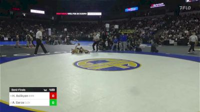 106 lbs Semifinal - Henry Aslikyan, Birmingham vs Anthony Garza, Clovis