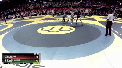 D1-126 lbs Semifinal - Khimari Manns, St. Edward vs Cole Evans, Perrysburg