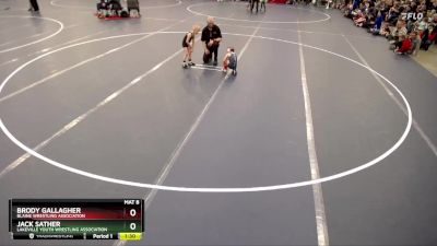 Cons. Round 1 - Brody Gallagher, Blaine Wrestling Association vs Jack Sather, Lakeville Youth Wrestling Association