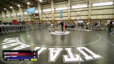 83 lbs Cons. Round 2 - Mason Bruber, NE vs Regan Yundt, AK