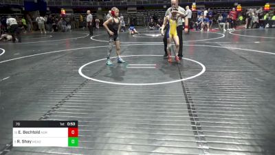 70 lbs Round Of 16 - Eli Bechtold, Norwin vs R.j. Shay, Meadville