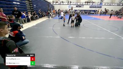 46 lbs Round Of 16 - Phild Crofford, Warrior Wrestling Club vs Blayze Morrow, Arkansas Warthawgs