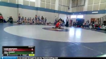 150 lbs Round 1 (4 Team) - Cash Kratoska, Center Grove vs Will Massey, Carmel