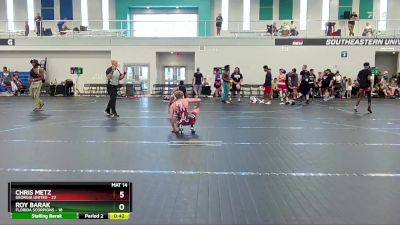 105 lbs Finals (8 Team) - Chris Metz, Georgia United vs Roy Barak, Florida Scorpions